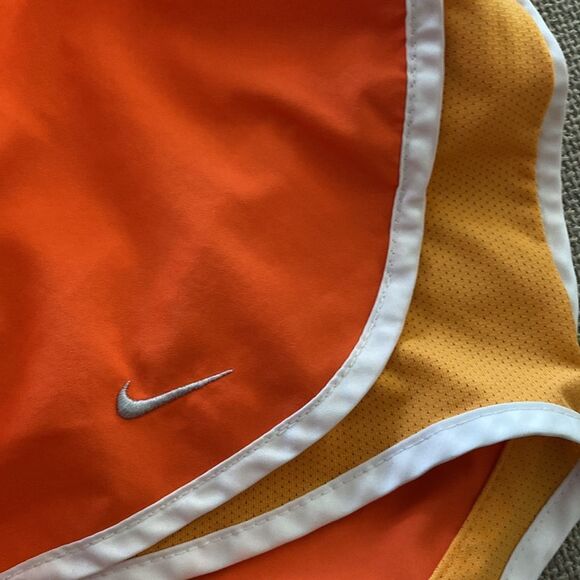 Nike Dri-Fit Orange White Athletic Shorts Size XS - Picture 13 of 13